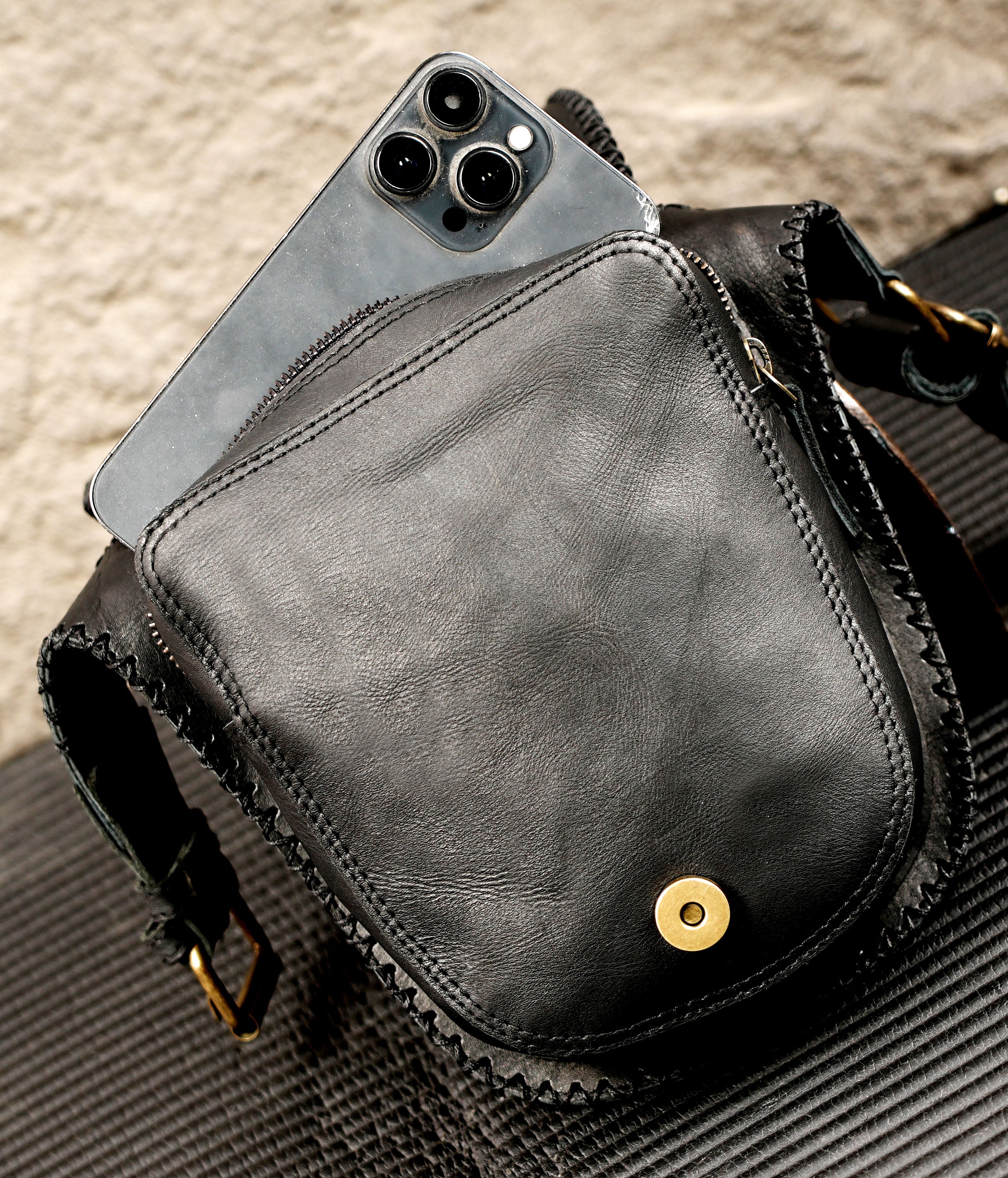 Festival utility pouch designed for comfortable hands-free carrying