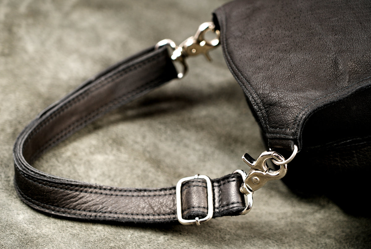 Gladiator style leather holster with rib cage design