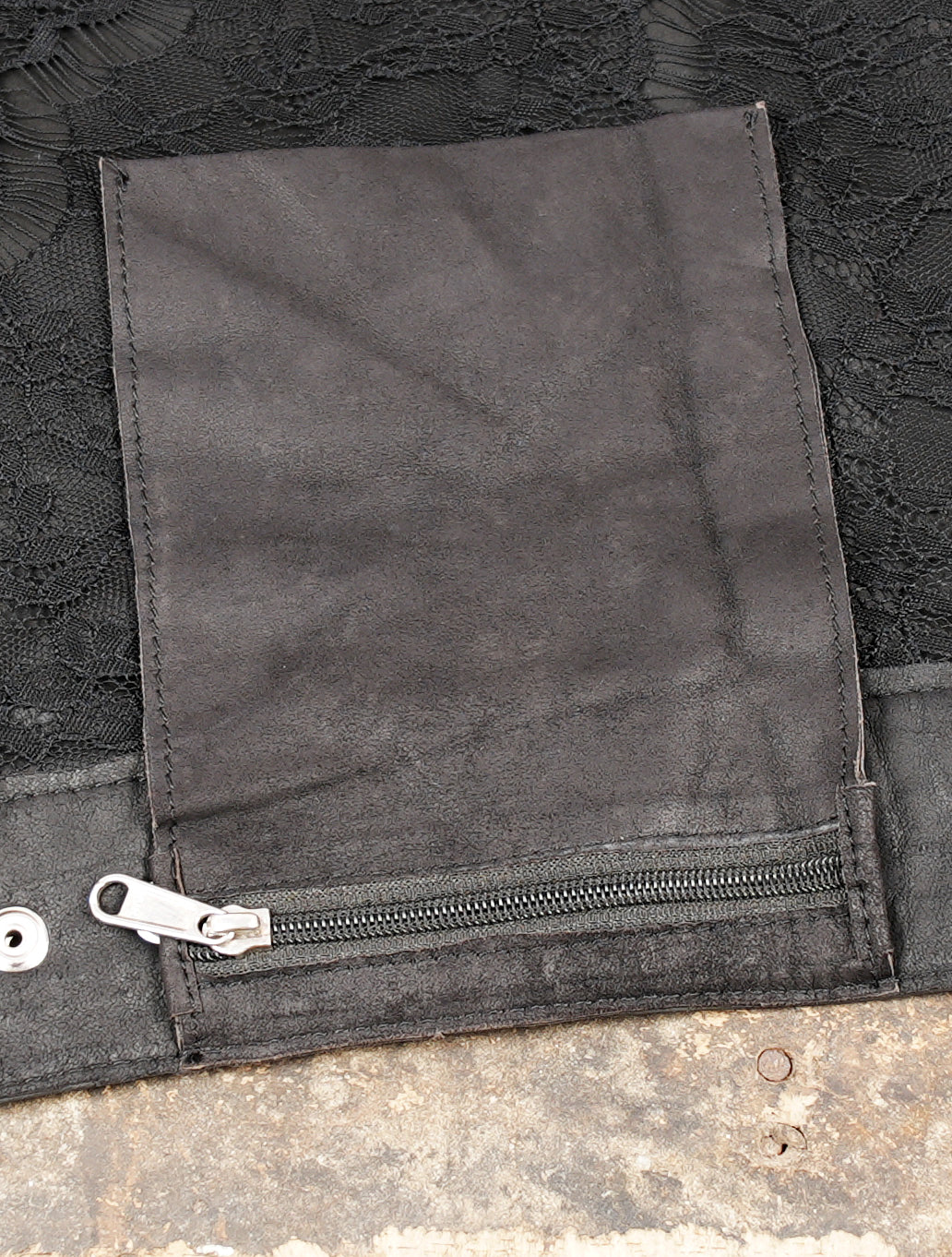 Handmade black layered skirt for alternative women’s fashion