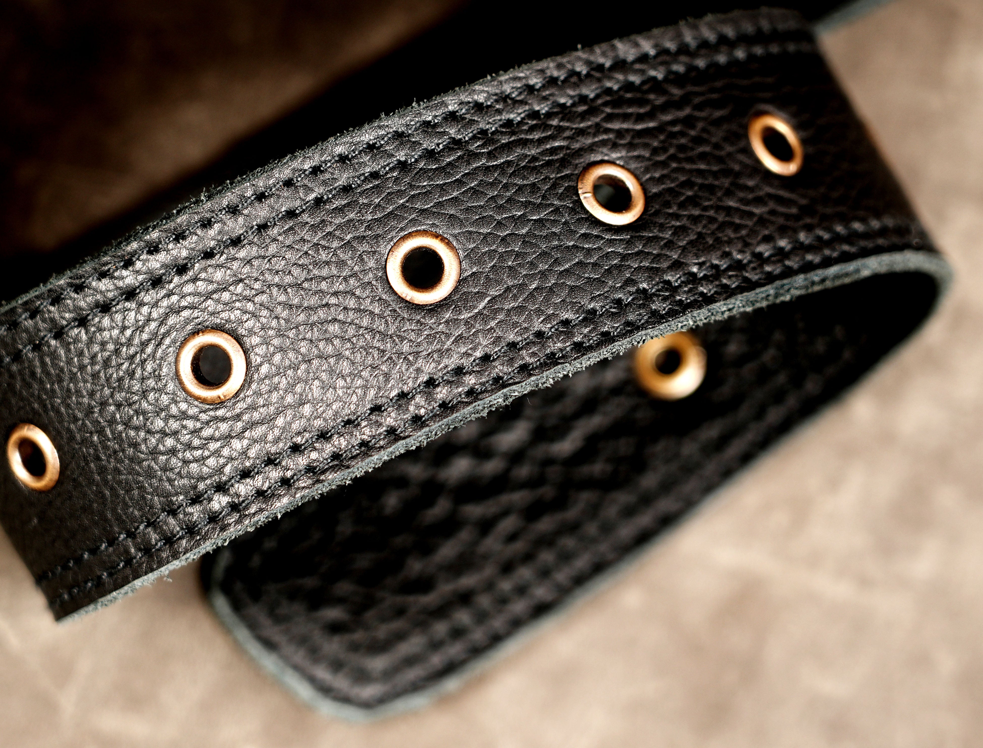 Hands-free leather waist bag for outdoor events