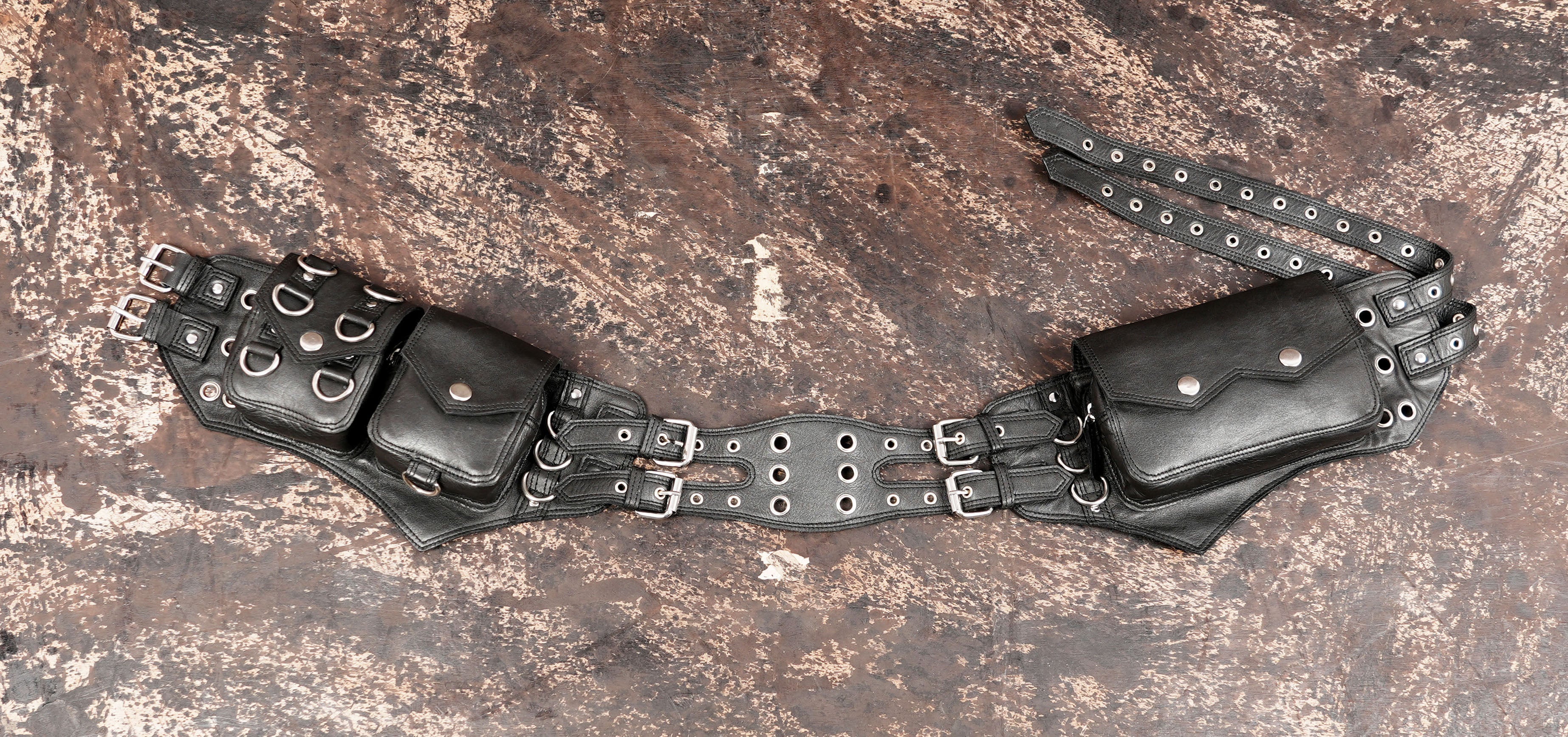 handmade leather waist belt