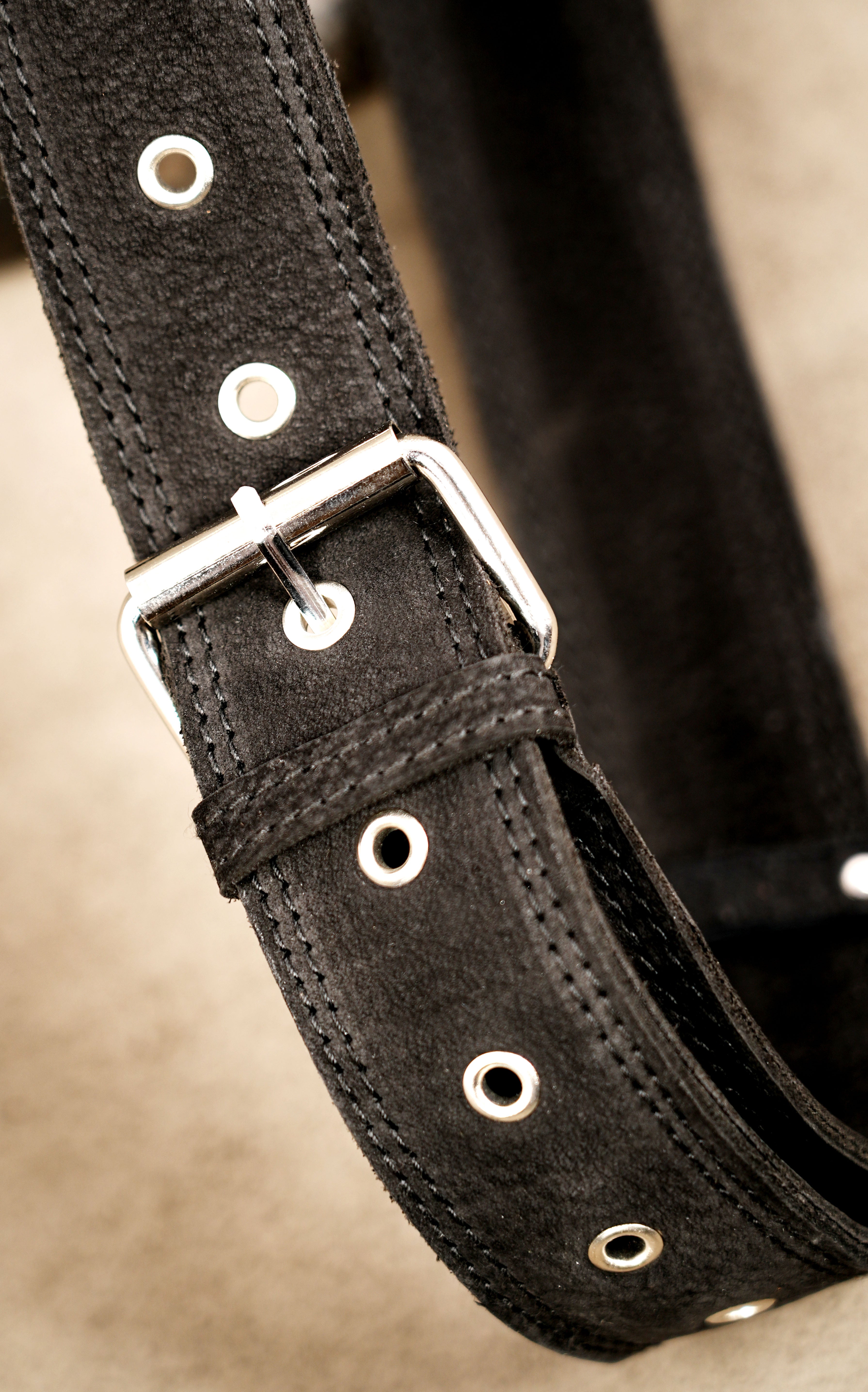 Matte black leather pouch, clean silhouette front view