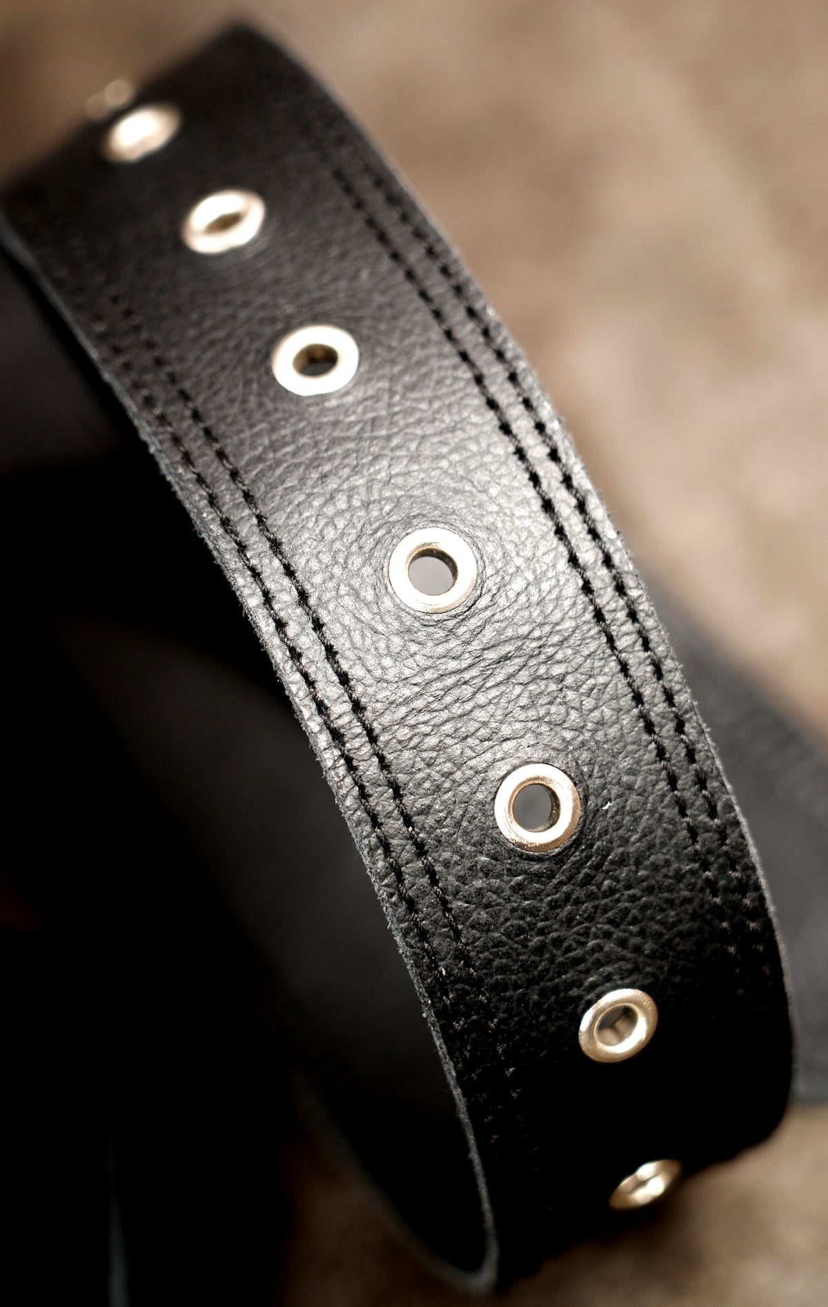 Rebel style leather holster pouch, full flat lay