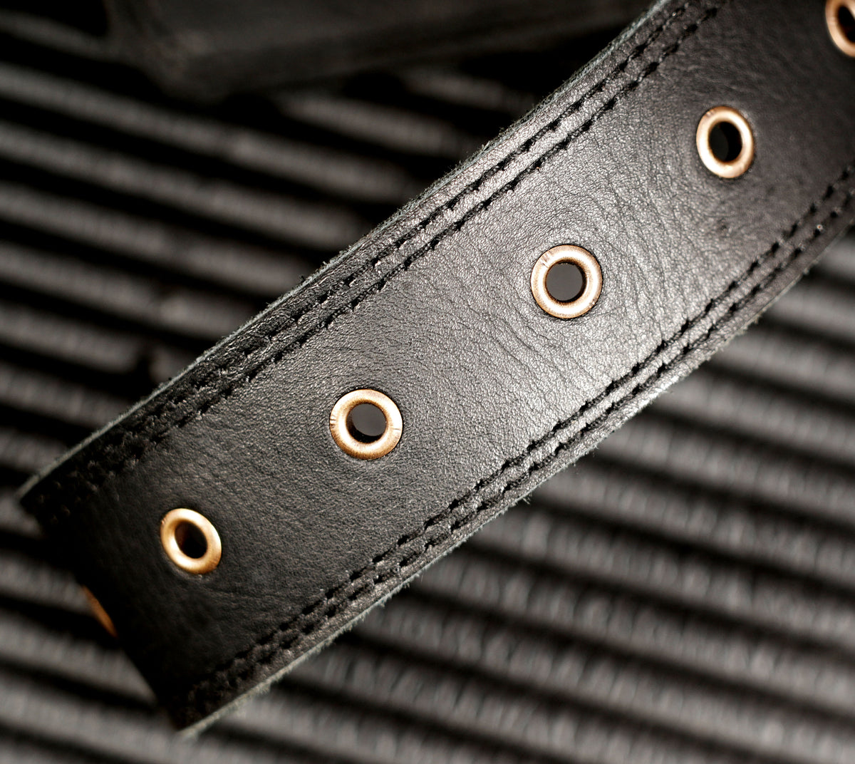 Handmade boho leather belt with Labradorite centerpiece