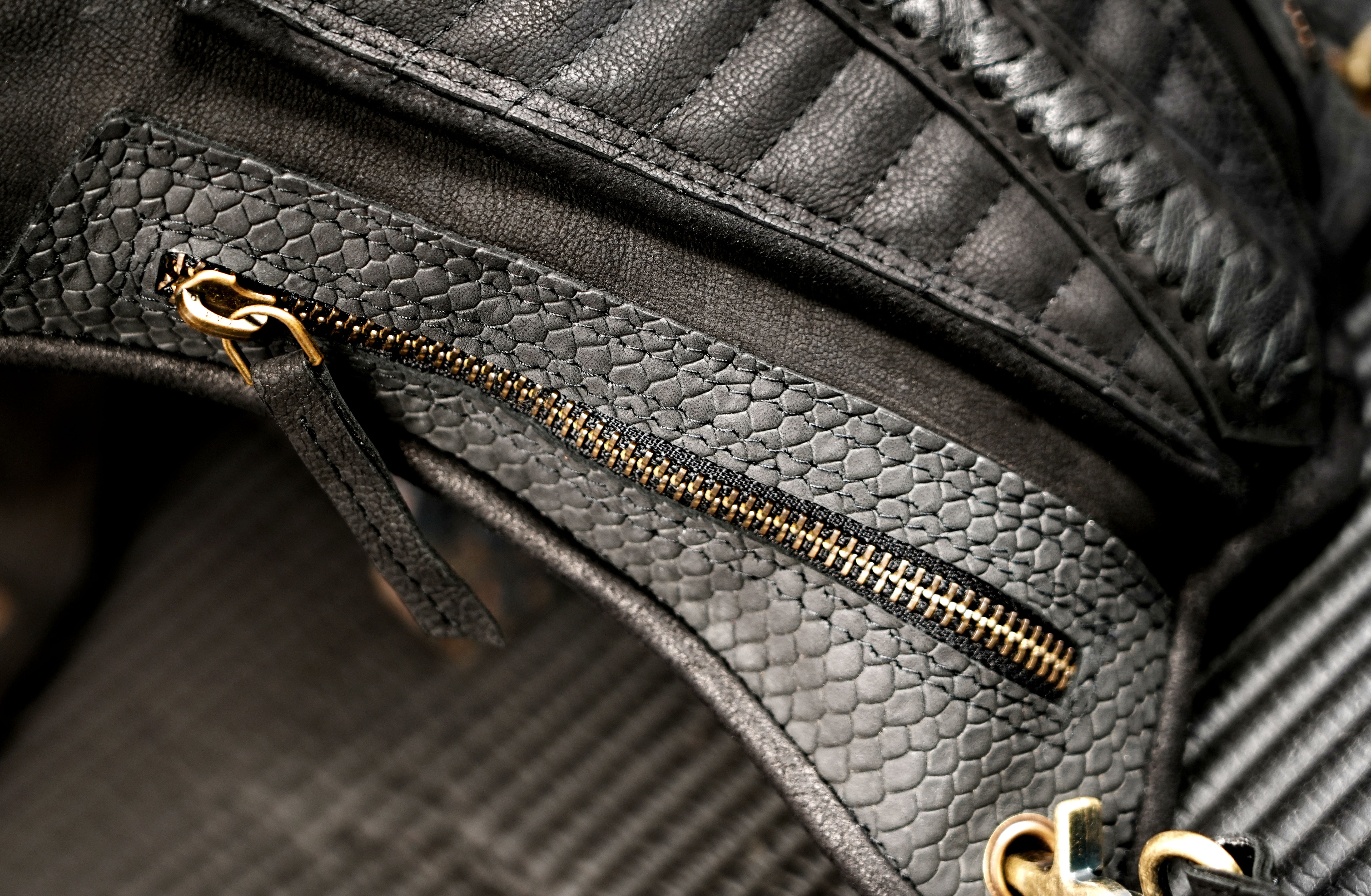 Unisex festival belt bag made from genuine black leather