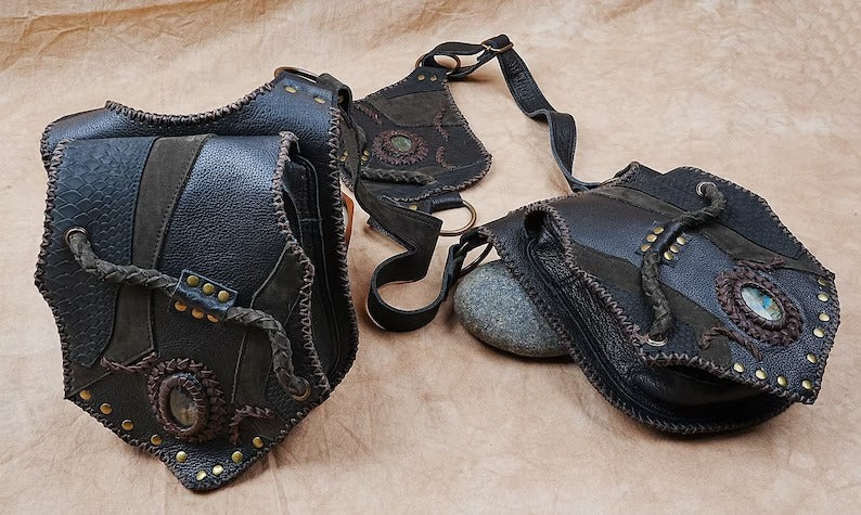 •	Leather Holster Bag, Shoulder Holster, , Leather Holster Bag, Handmade Bag