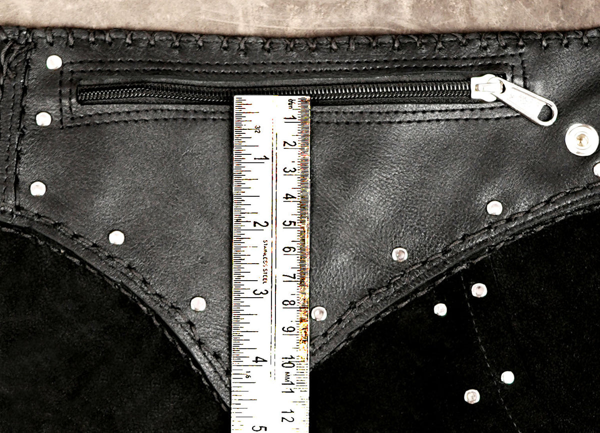 Women’s handmade leather skirt for punk styling